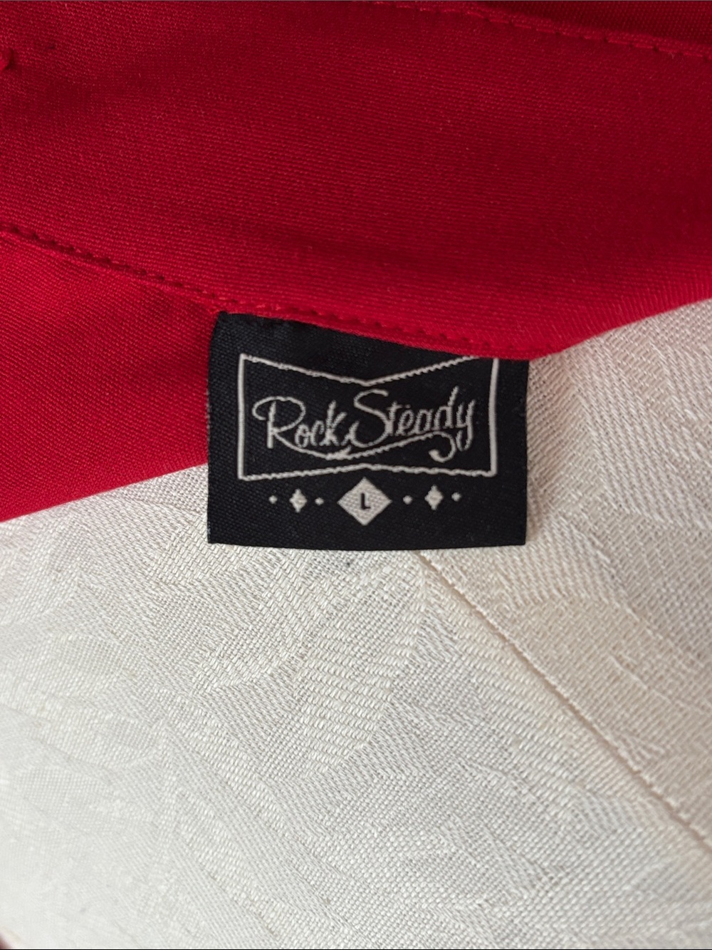 Modcloth Rock Steady Classic Red A-Line Skirt - Picture 2 of 3